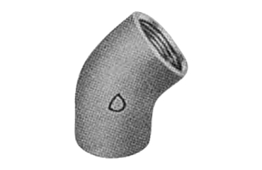 帝国金属 (黒/白)継手 45°エルボ(L)